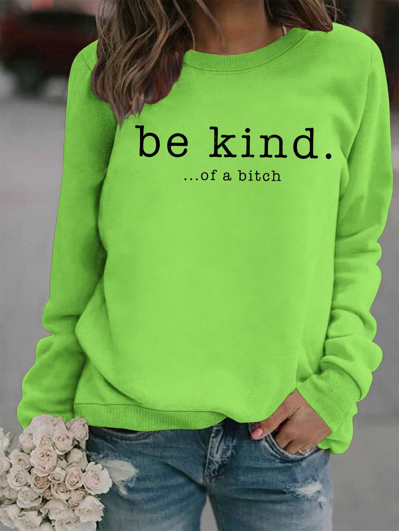 VoguePrint Round Neck Hoodie