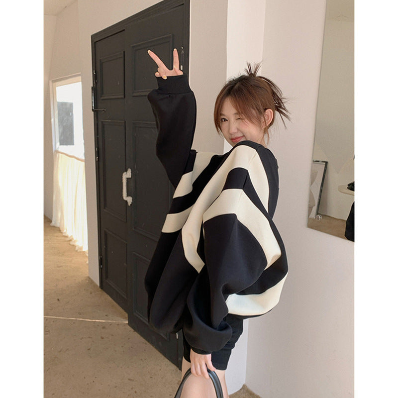 SeoulChic Contrast Stitch Sweater