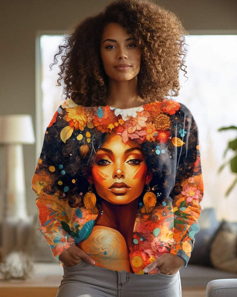 PrintEase Round-Neck Sweater