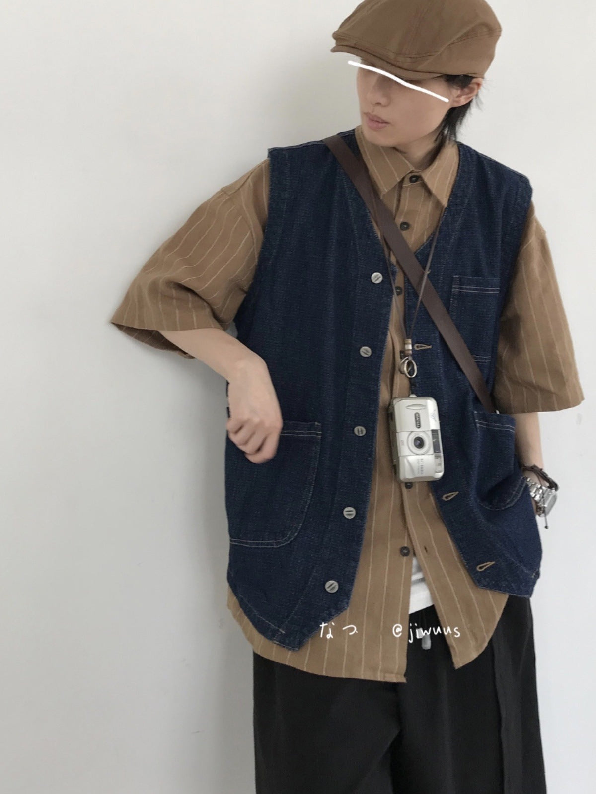 KyotoCraft Retro Denim Vest