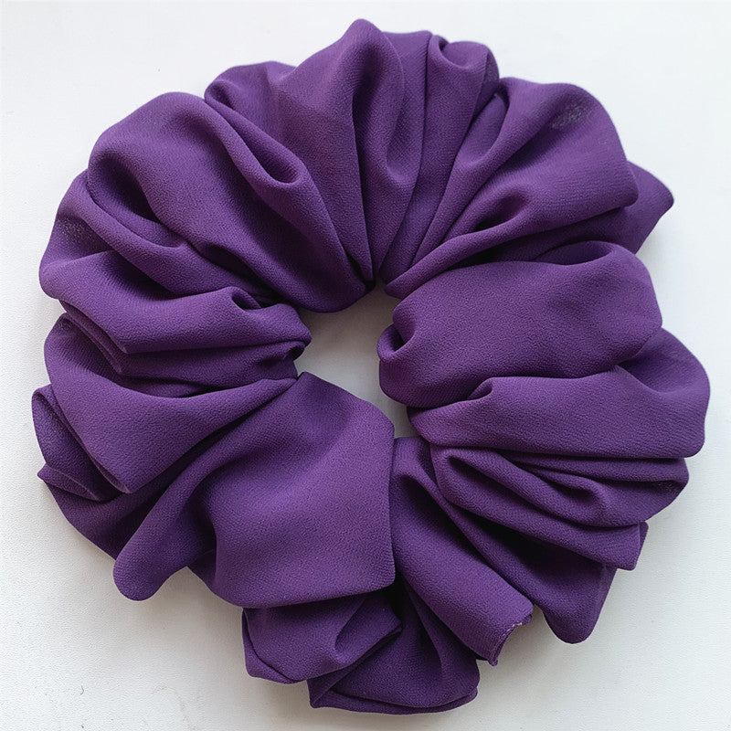 Big Head Bouquet Chiffon Large Intestine Ring Hair Ring
