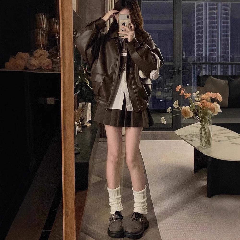 LuxeEdge Leather Jacket