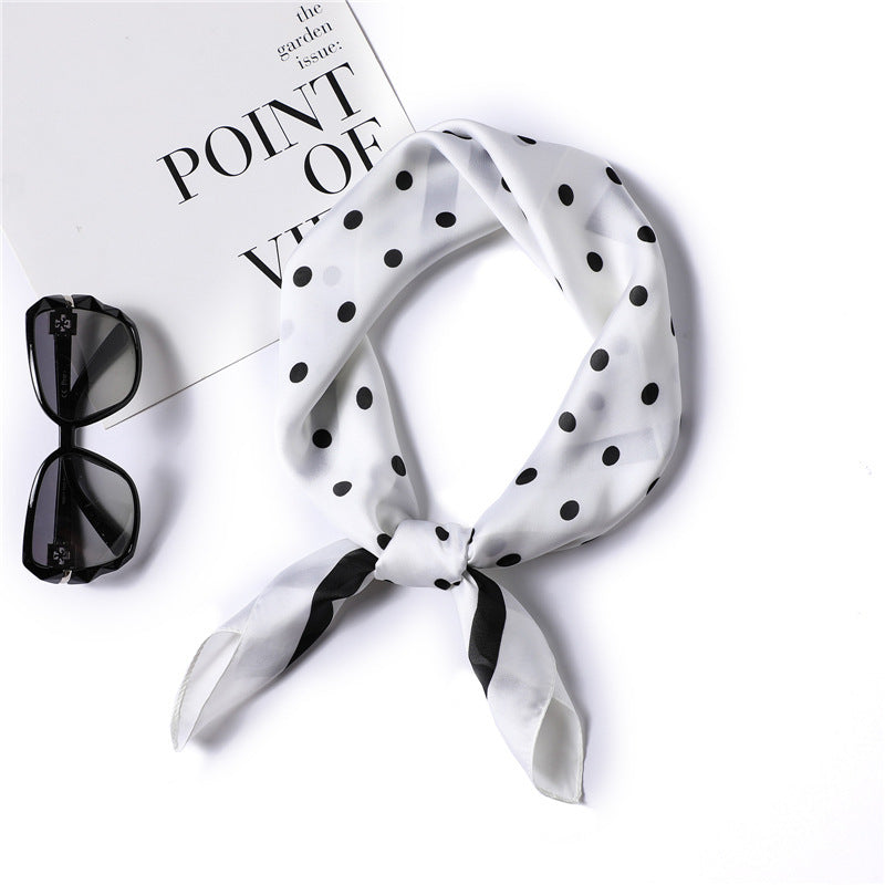 Fashion Polka Dot All-match Women's Professional Silk Scarf