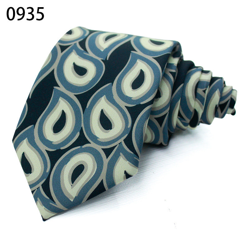 Fashion Polyester Silk Printed Men's Casual Tie