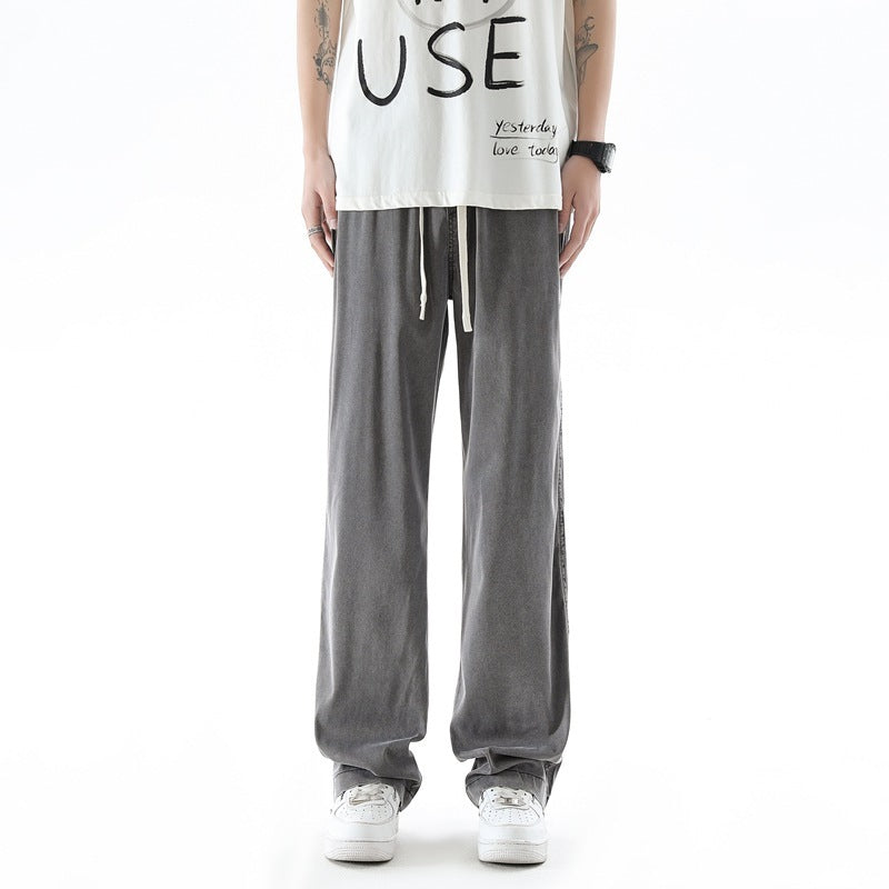 Summer Thin Ice Silk Lessel Jeans For Men