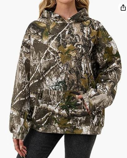 CamoCozy Oversized Wool Hoodie