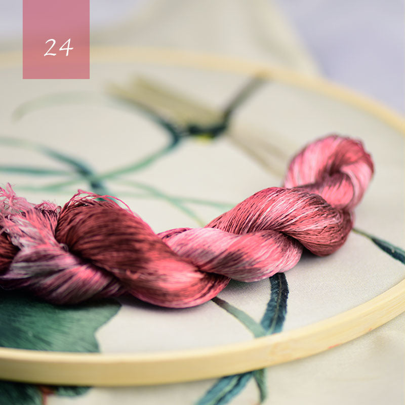 Famous Ancient Embroidery Art Silk Gradient Embroidery Line