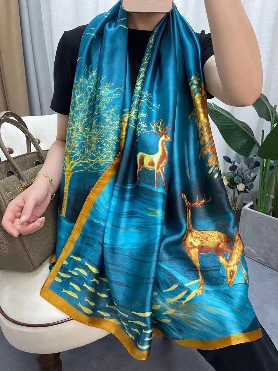 Women's Four Seasons Sunscreen Silk Scarf