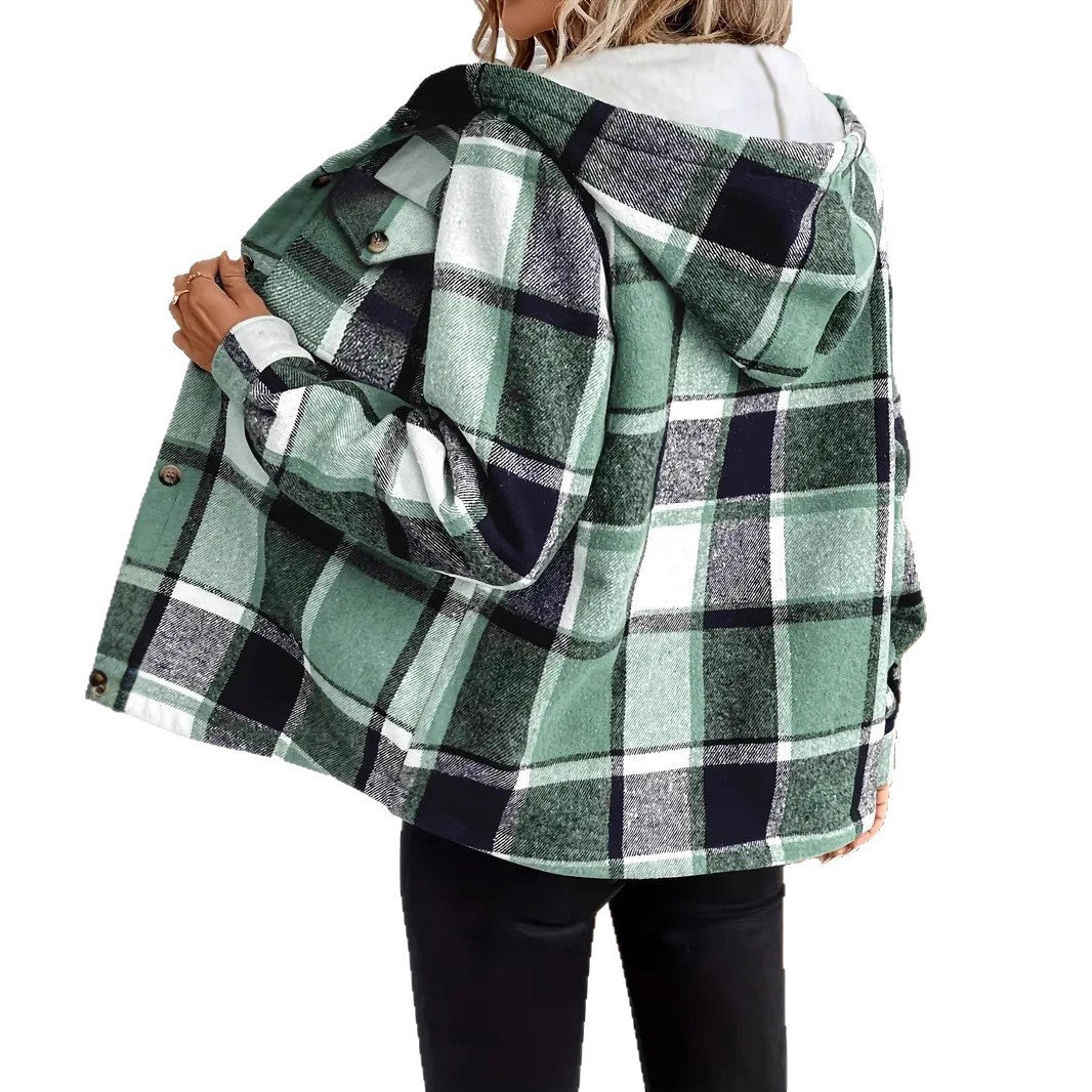 CozyCheck Hooded Jacket