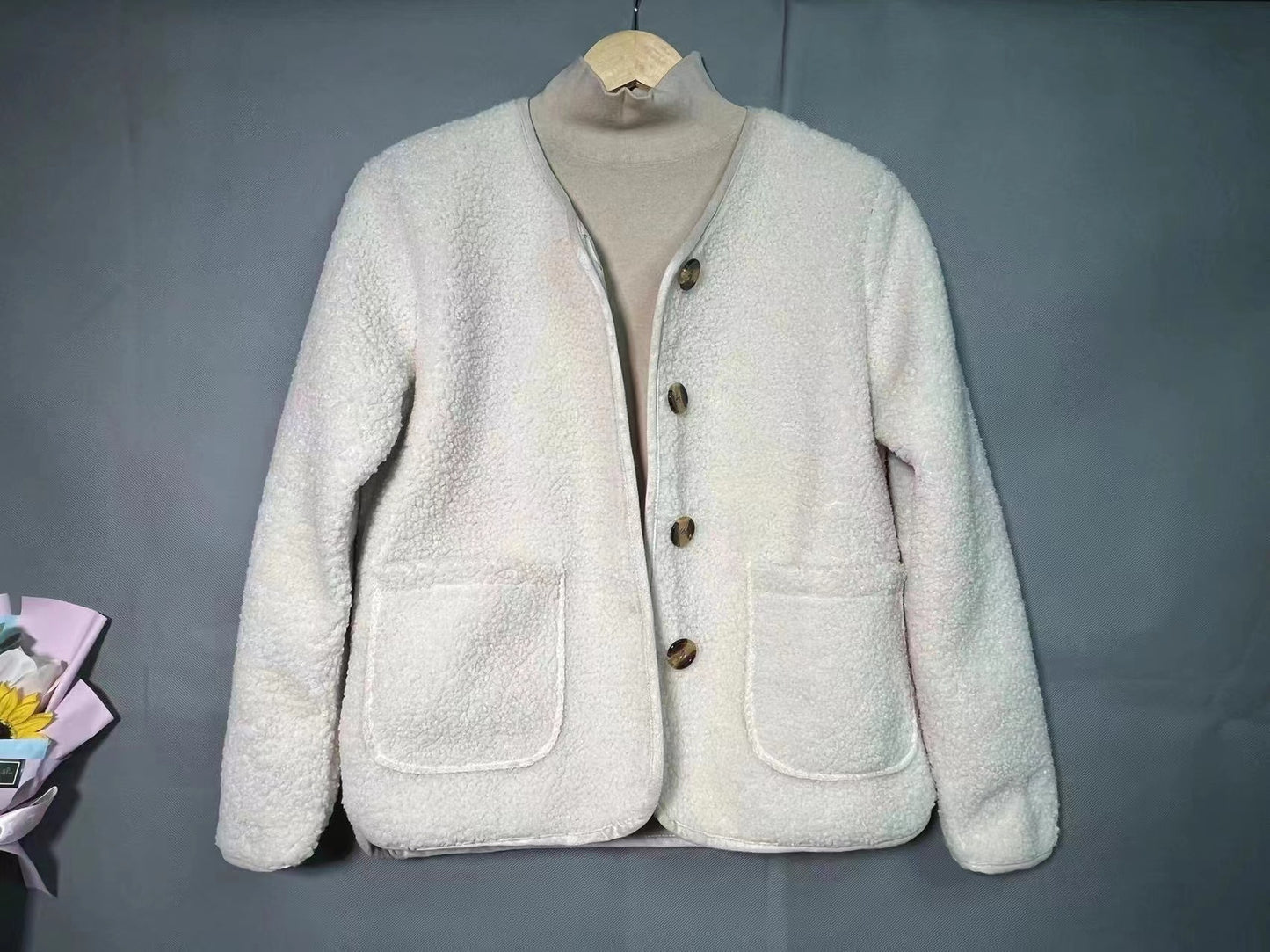 LuxeFleece Round Neck Coat