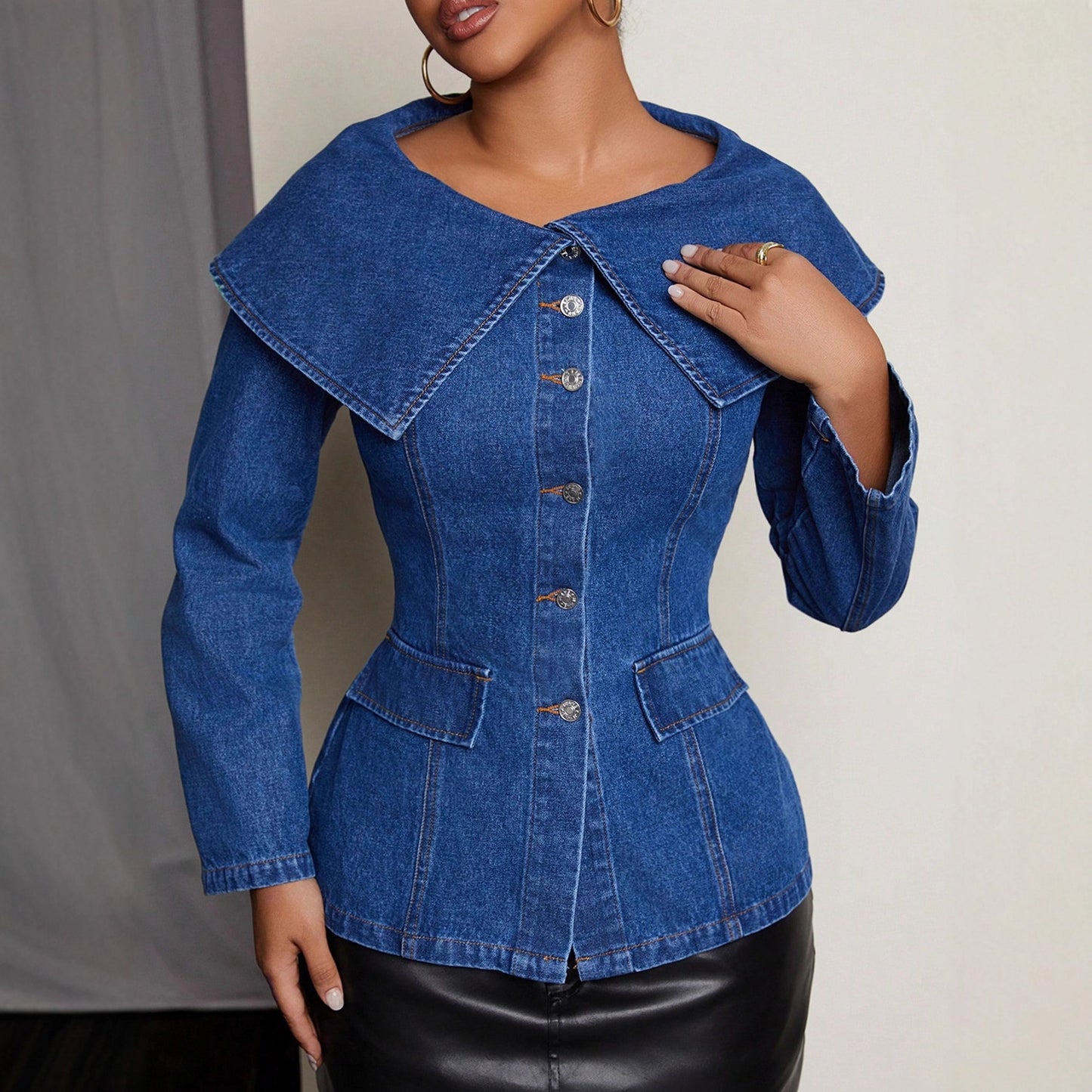Solara Chic Denim Coat