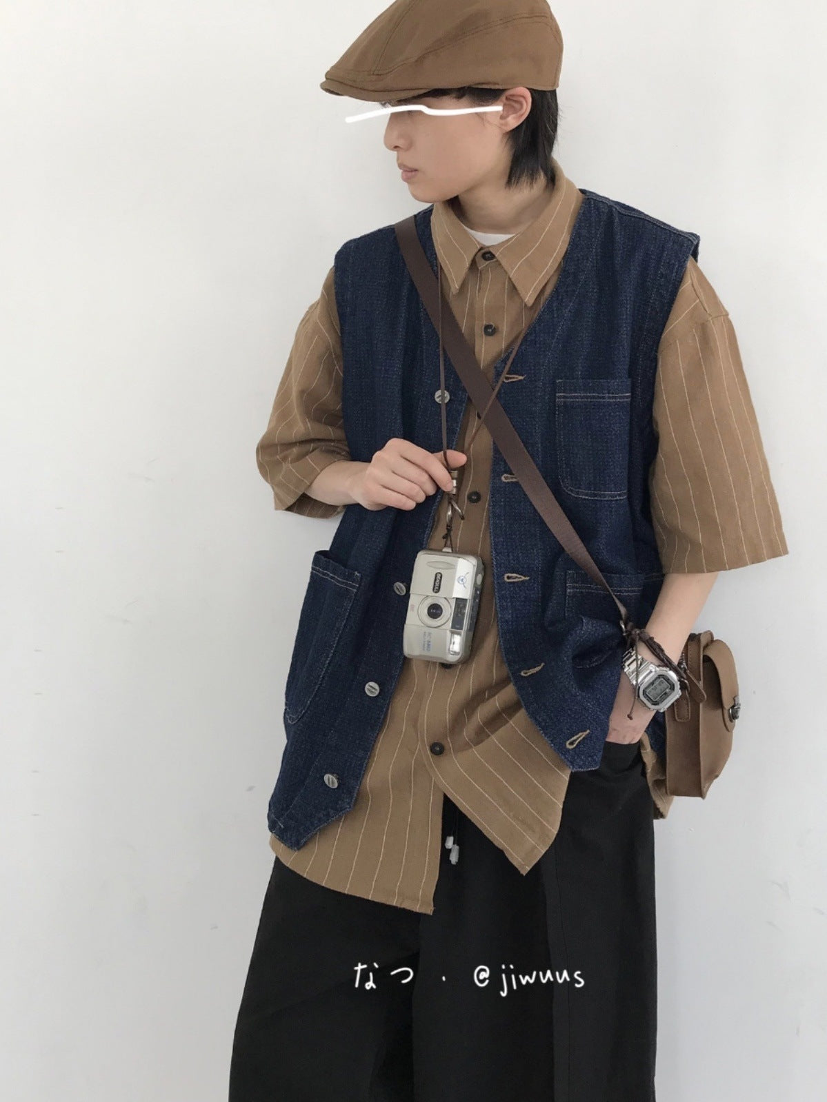 KyotoCraft Retro Denim Vest