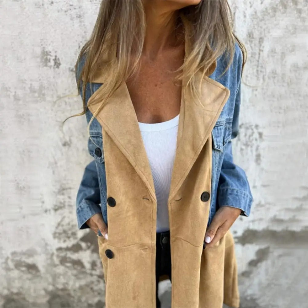 DenimEdge Mid-length Coat