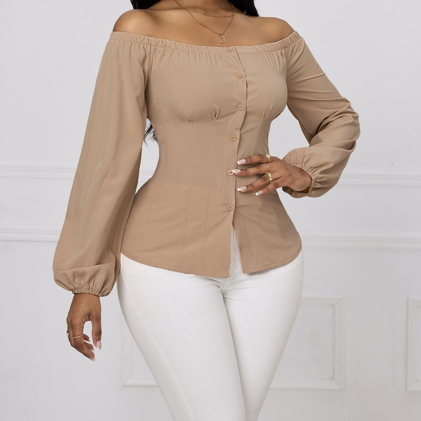 One-Shoulder Contour Top