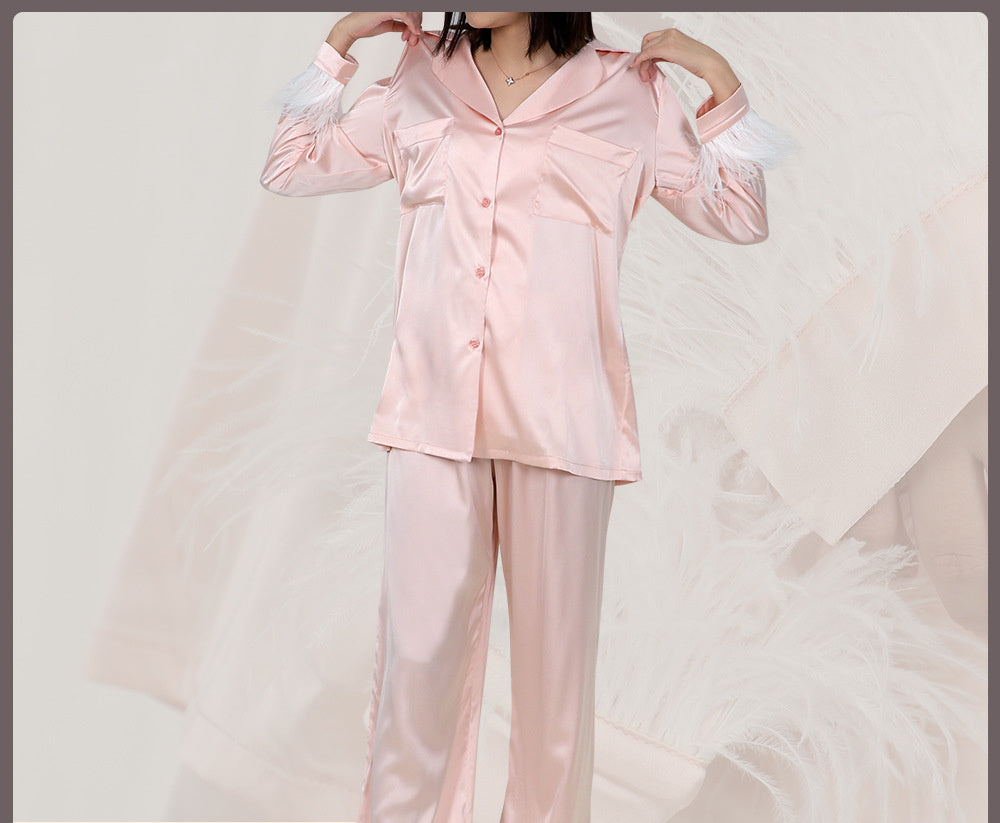 Fashion Silk Pajamas Women's Suit