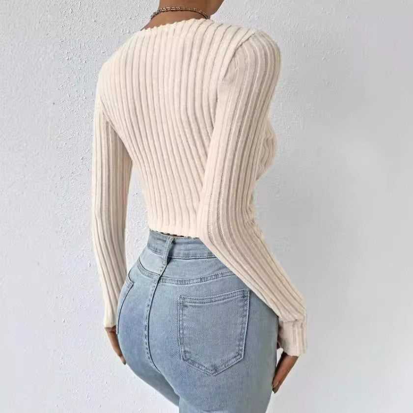 VelviVibe Deep V Knit