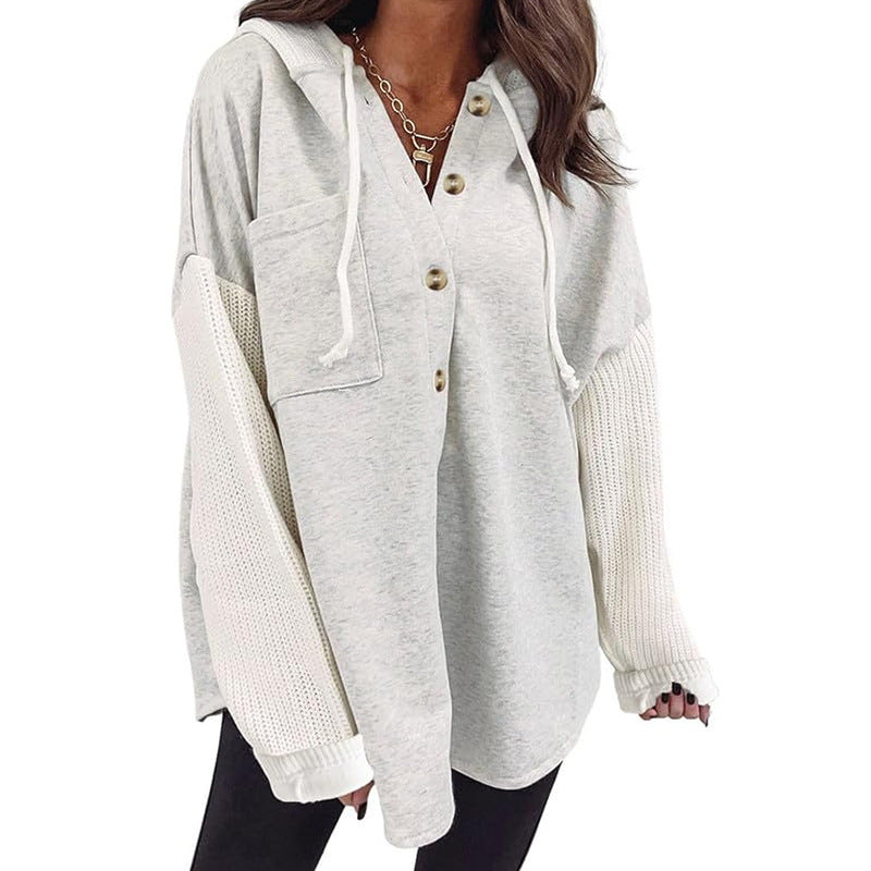 PatchMuse Knit Hoodie Jacket