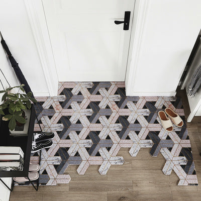 Entry Door Silk Ring Foot Mat PVC Household Carpet Doormat