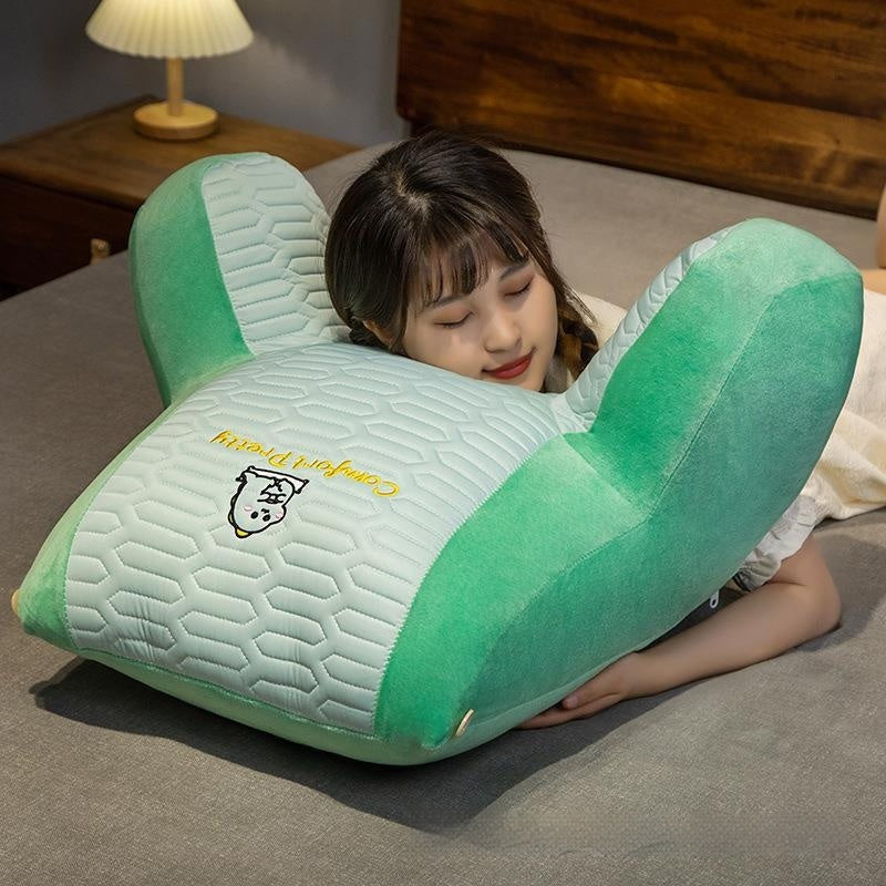 Cartoon Ice Silk Latex Lumbar Support Pillow Tatami Bay Window Cushion