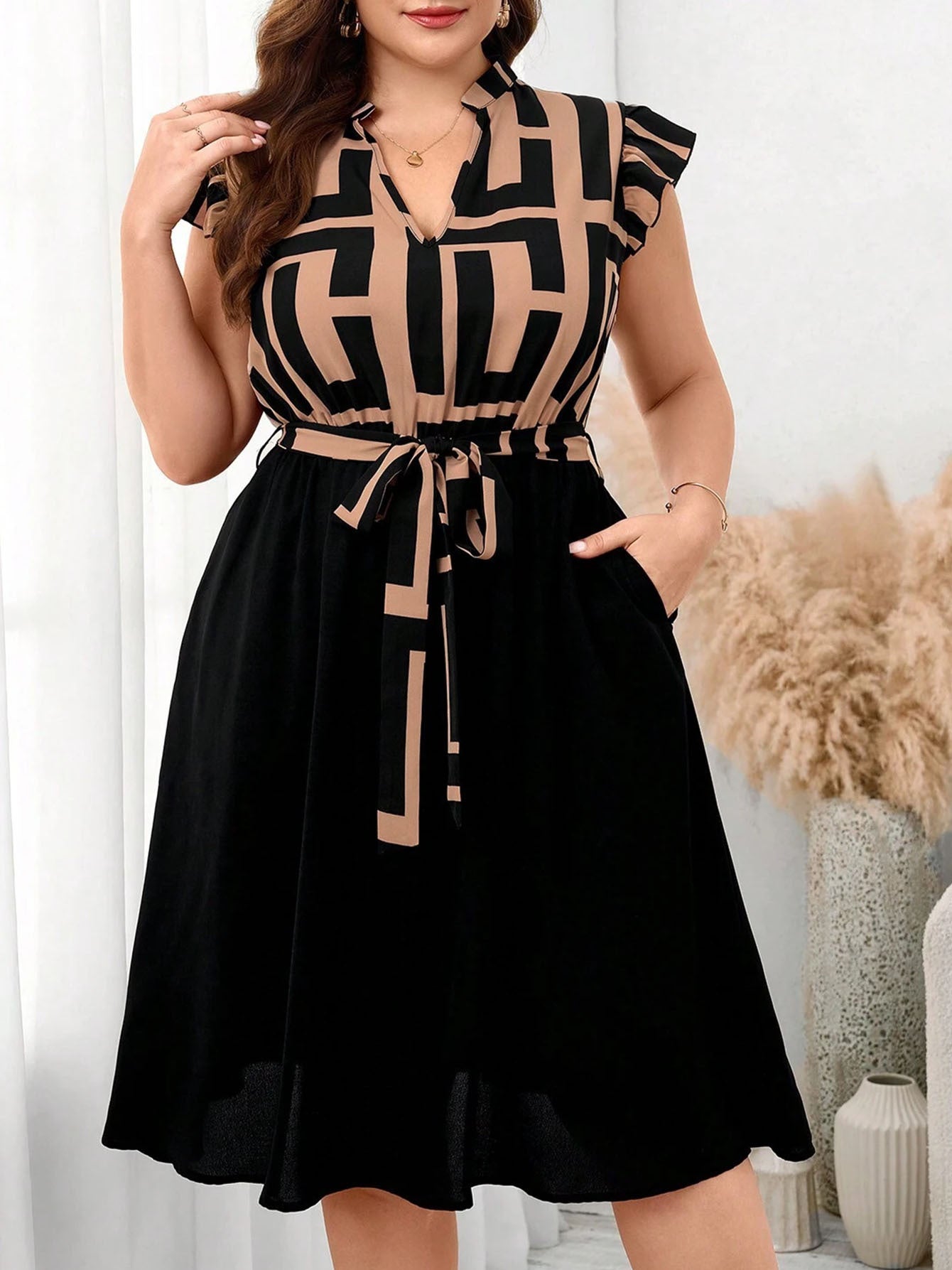 The BloomAura Midi Dress