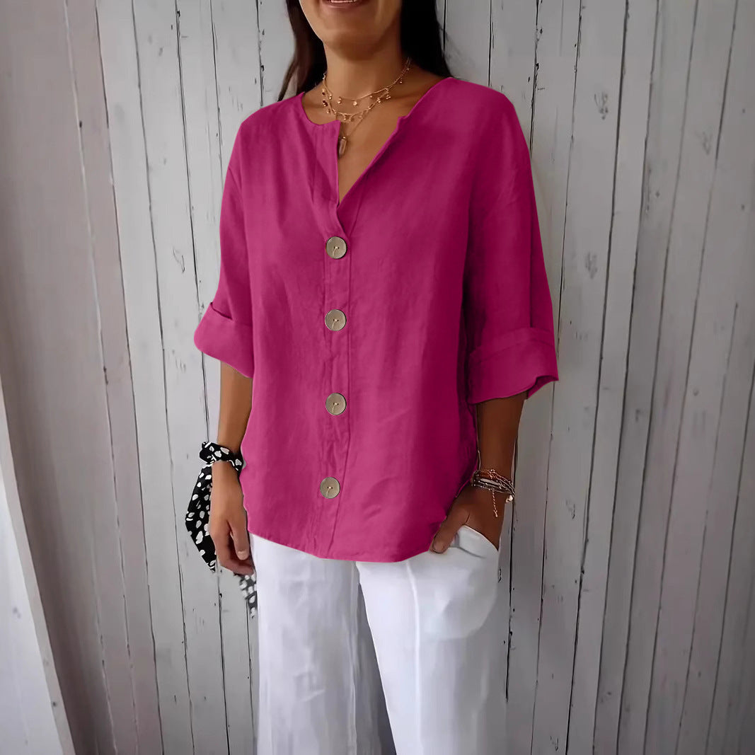 The BreezyVerve V-Neck Top