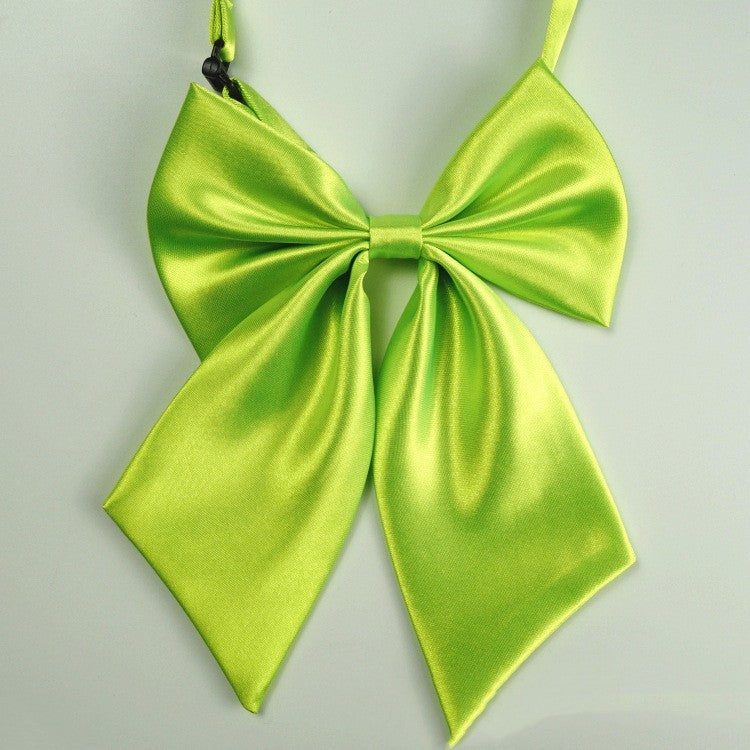 Bow Tie Solid Color Striped Women's Silk-like Professional Bow