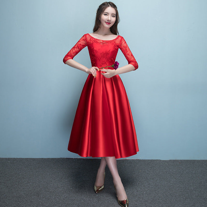 Azure Grace – Western Elegance Midi Gown
