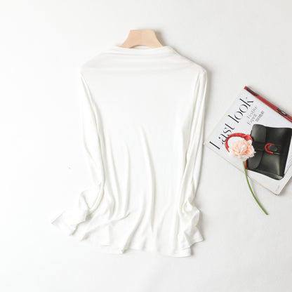 Women's Fashion Silk Bottoming Shirt