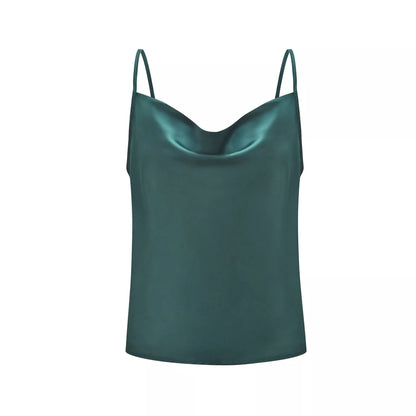 Women's Camisole Vest Solid Color Bottoming Silk Chiffon Shirt
