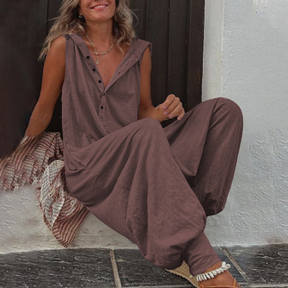 UrbanEase Hooded Jumpsuit