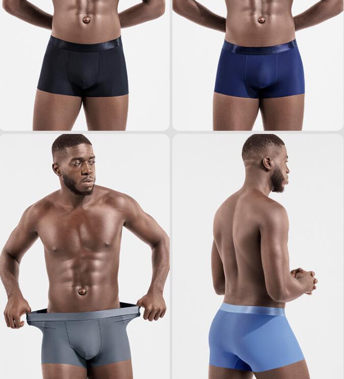 Men's Breathable Summer Seamless Ice Silk Underwear