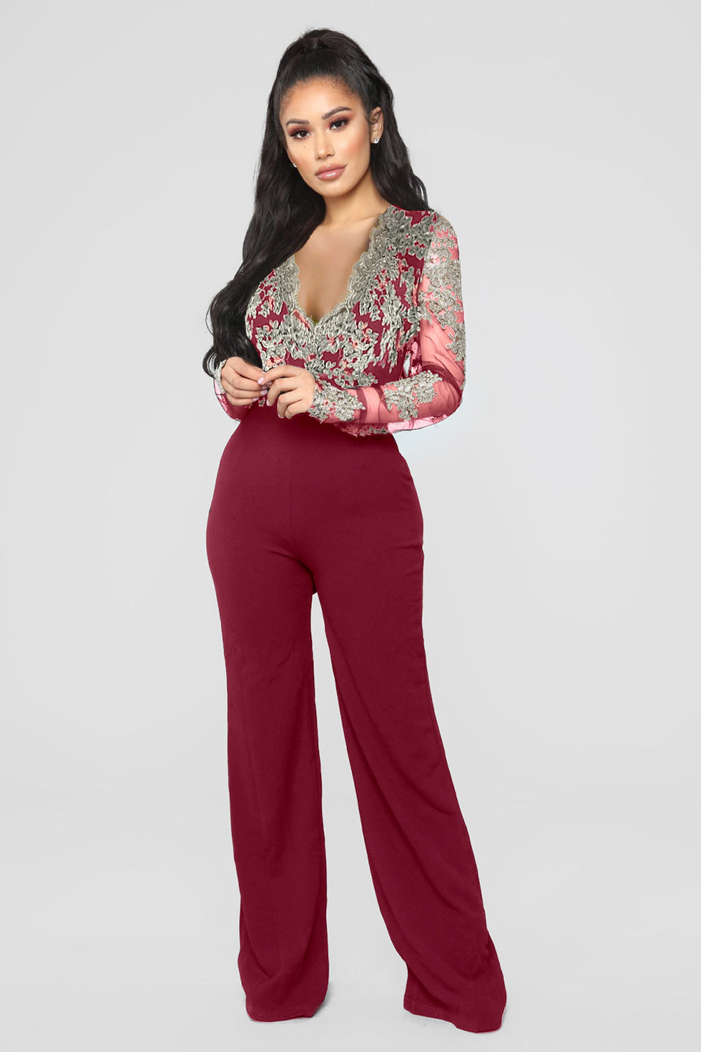 Serenelle LaceMist Jumpsuit