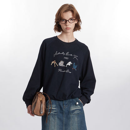 StitchEra™ Retro Embroidered Sweater