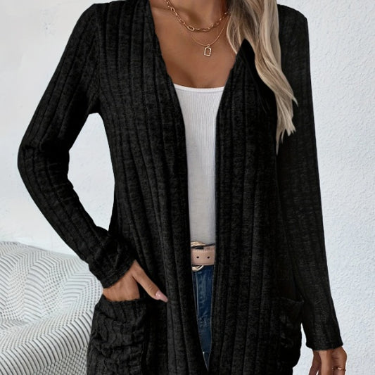 PureDrape Open-Front Cardigan