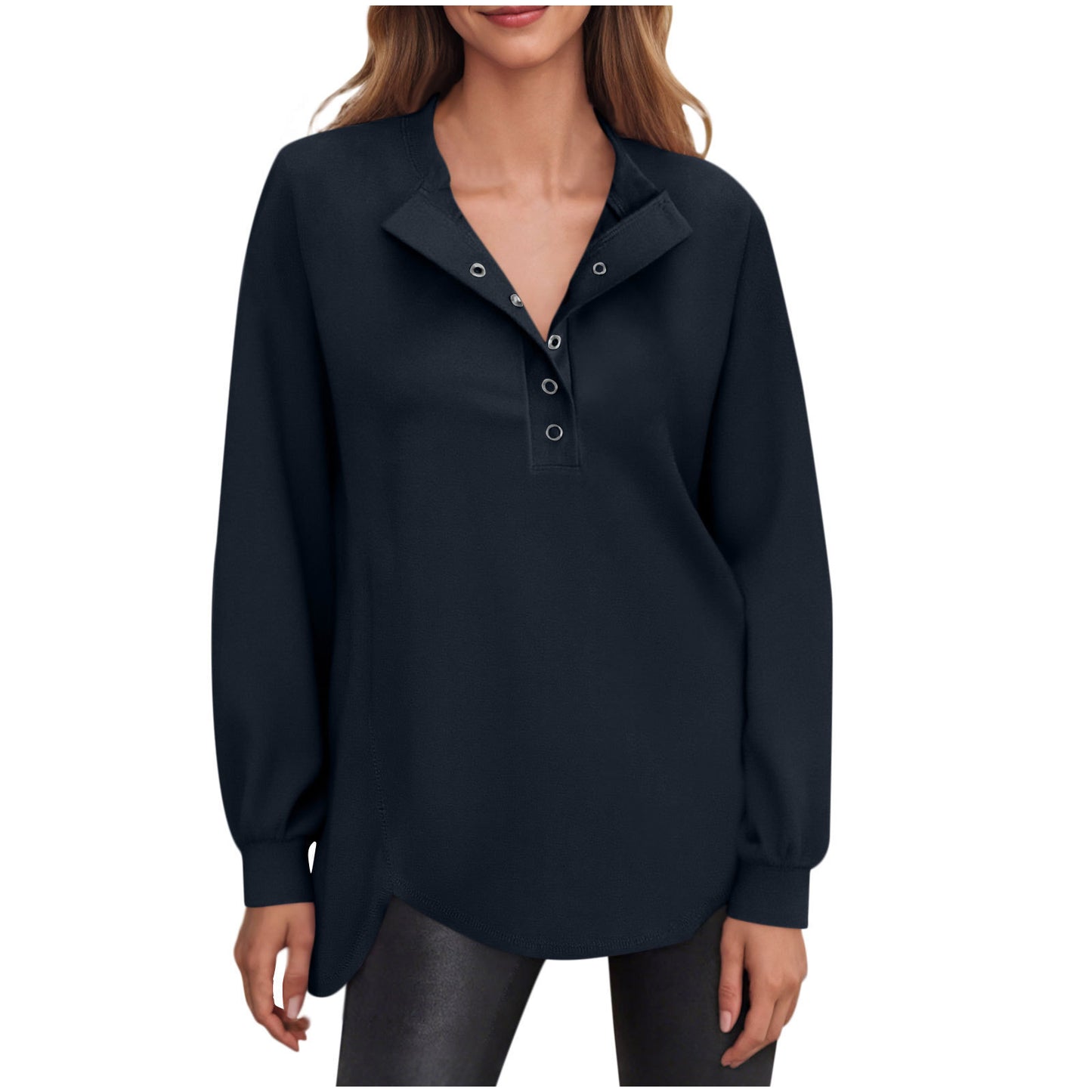 SeraLuxe Buttoned Charm Top