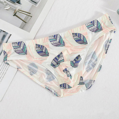 Men's Fashion Ice Silk Pattern Underwear