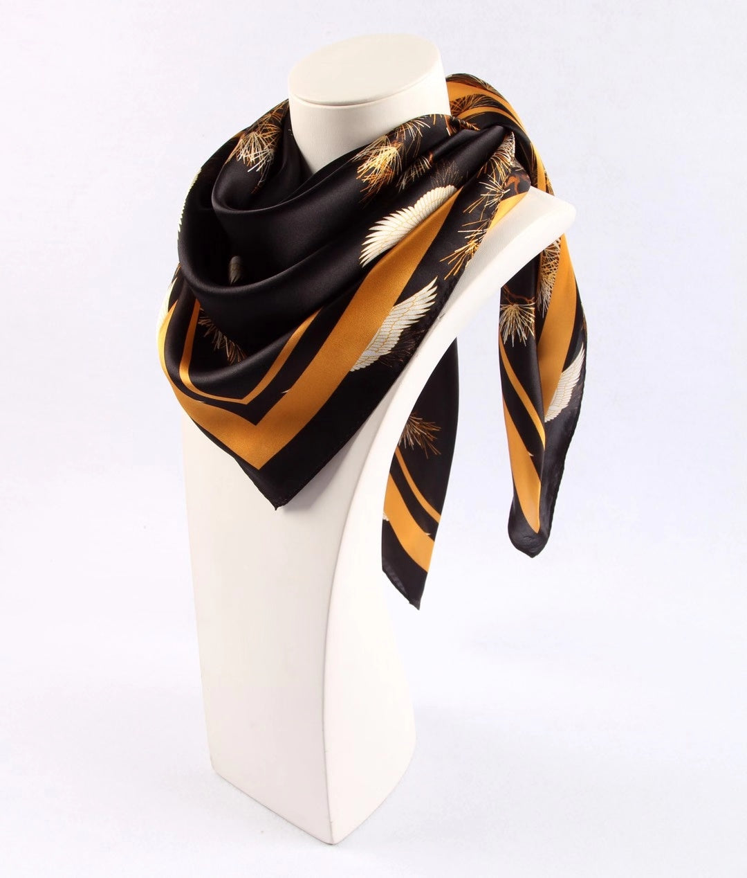 Silk Scarf Plain Crepe Satin Digital Printing