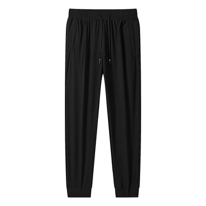 Summer Ice Silk Loose Elastic Sports Pants