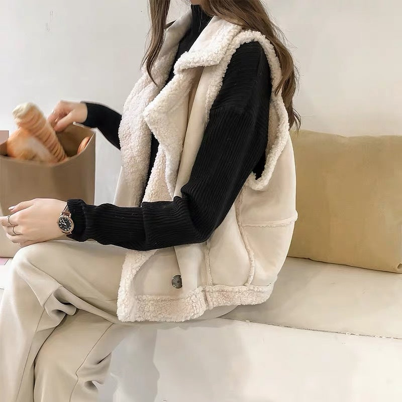 Velura™ Suede Vest Cardigan