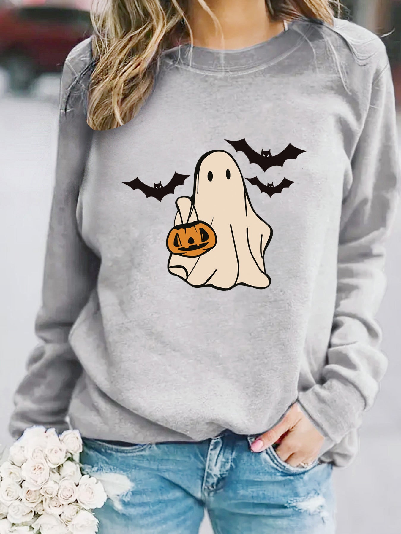 SpookyCharm Ghost Pullover
