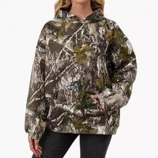 CamoCozy Oversized Wool Hoodie