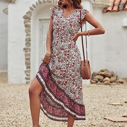 Saffron Drift Flounce Dress