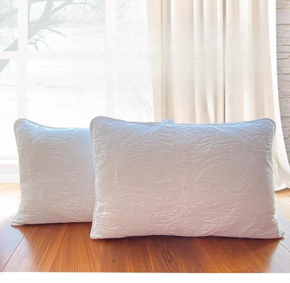 Flower Cotton Quilted Embroidered Pillowcase