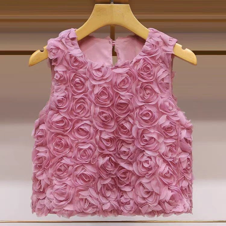 Rosé Bloom Sculpted Top