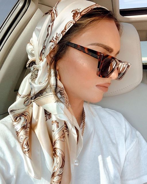 Real Shot Silk Factory Wholesale Artificial Silk Satin Square 90x90cm Scarf