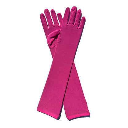 Ladies Fashion Milk Silk Stretch Gloves