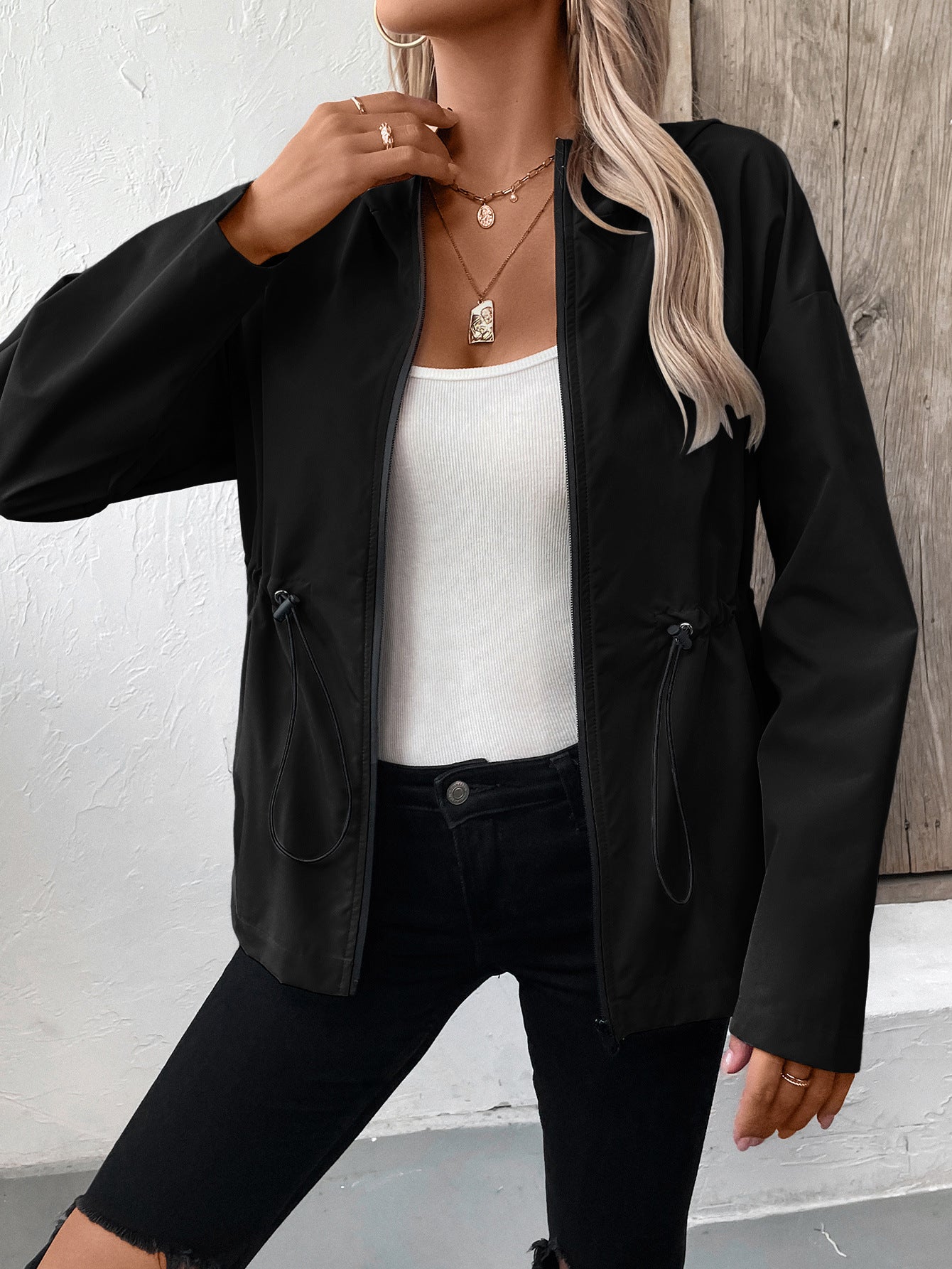 StormShield Hooded Raincoat Jacket
