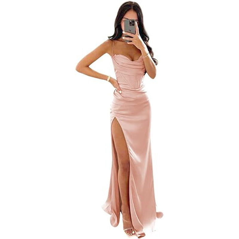 Celeste Noir Camisole Gown