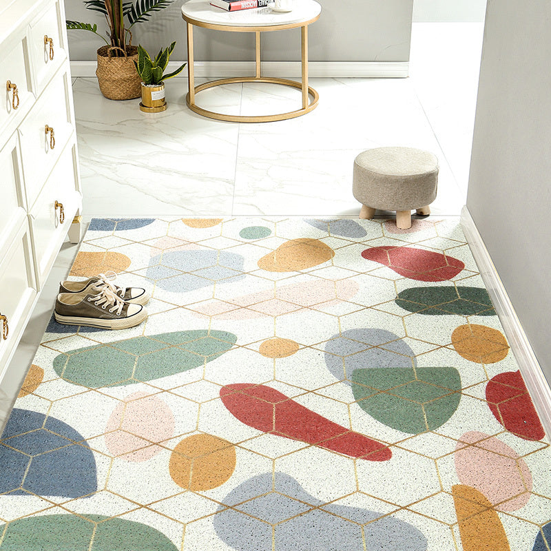 Home Entry Door Silk Circle Printing Mat