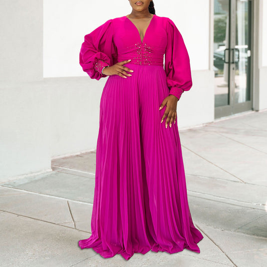 Zahara Flow Pleated Jumpsuit